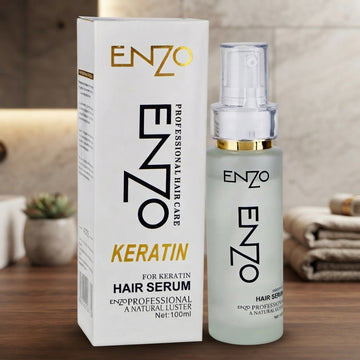 **Enzo Keratin Hair Serum – Smoothing & Straightening – 100ml**