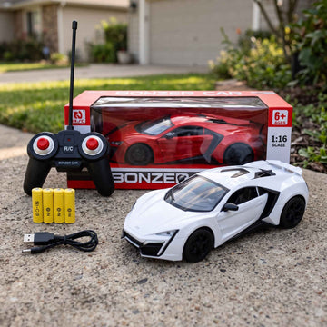 Bonzer 1:16 Rechargeable RC Sports Car with Lights
