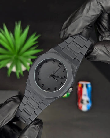 Black Aura Couple Watch – Matching Watches for Men & Women