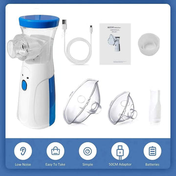 Mini Portable Mesh Nebulizer with Mask