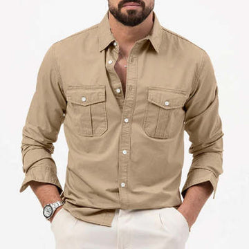 Mens Casual Long - sleeve Shirt Top - Zambeel  Lowest Price   Easy Returns   Dedicated Support  Mens Casual Long-sleeve Shirt Top Product