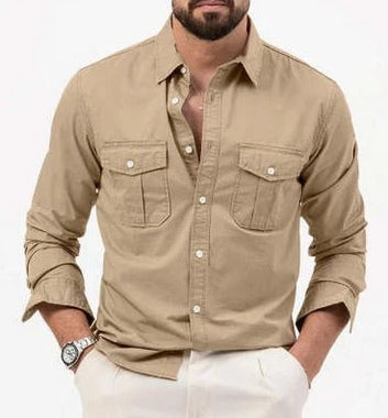 Mens Casual Long - sleeve Shirt Top - Zambeel  Lowest Price   Easy Returns   Dedicated Support  Mens Casual Long-sleeve Shirt Top Product